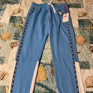 New with tags pair of girls size XL 16/18 Justice Sports fleece joggers